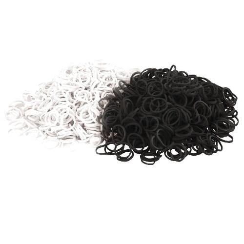 Gumeczki do grzywy York białe