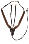 HORKA- napierśnik 3 pkt brown/gold