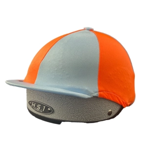 Capz Lycra Cover czapeczka na kask orange- skyblue
