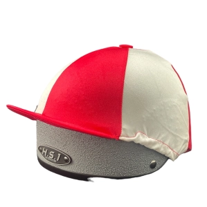 Capz- Lycra Cap Cover czapeczka na kask red- white