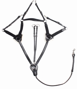 HORKA- napierśnik 5 pkt black/silver