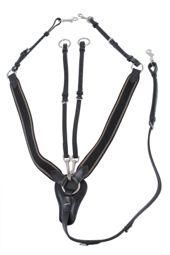Horka - napierśnik 3 pkt black/silver