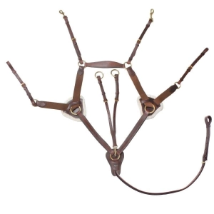 HORKA- napierśnik 5 pkt brown/gold