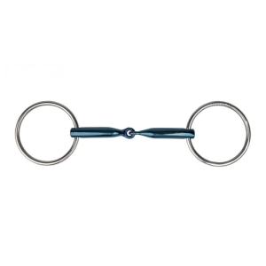 MetalLab- wędzidło Eco Blue 1xłamane 14mm grubości