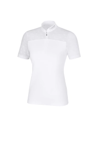 Pikeur- koszulka konkursowa lato 2024 Zip Shirt biała