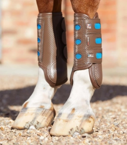 Premier Equine ochraniacze crossowe Carbon brown przód