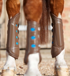 Premier Equine ochraniacze crossowe Carbon brown tył